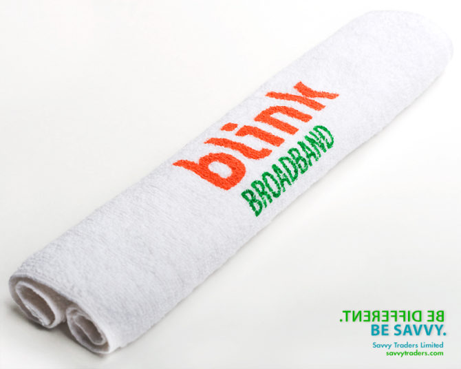 Printed hand towel ideal for Carnival and outdoor promotional events