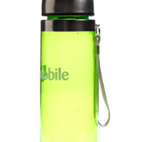 Water bottle with hand strap for Carnival and promotional events and giveaways